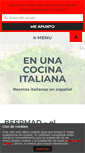 Mobile Screenshot of enunacocinaitaliana.com